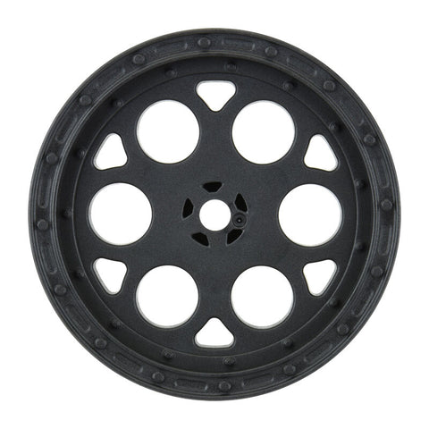 Pro-Line Showtime 2.2" Sprint Car Rear Sprint Wheels (Black) w/12mm Hex    (PRO278303)