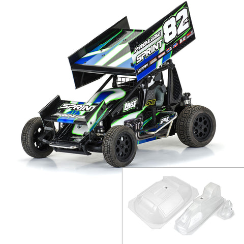 Pro-LIne Losi 1/10 Sprint Car Light Weight Clear Body Panel Kit: Losi Sprint Car  (PRO367400)