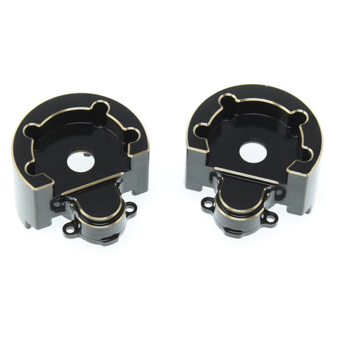 Redcat Racing Ascent Brass Outer Portal Covers (Black) (2) (144g)  (RER30586)