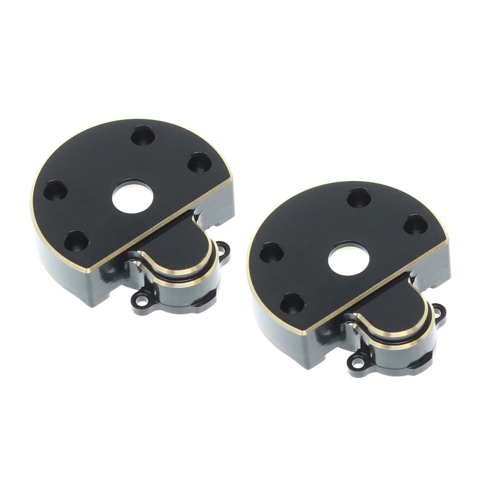 Redcat Racing Ascent Brass Outer Portal Covers (Black) (2) (104g)    (RER30684)