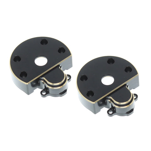 Redcat Racing Ascent Brass Outer Portal Covers (Black) (2) (104g)    (RER30684)