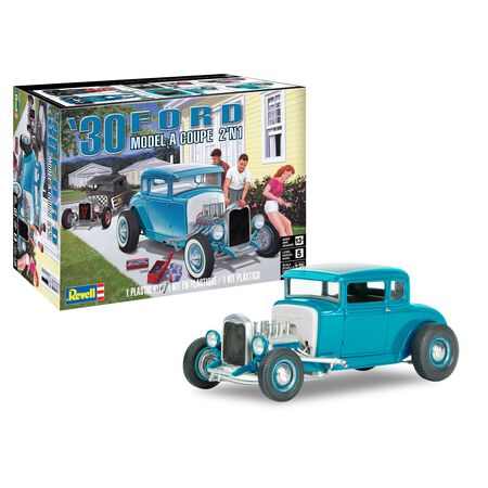 Revell 1/25 1930 Ford Model A Coupe 2N1 Model Kit   (RMX854464)