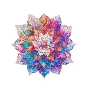 Mystic Mandala Flower 200pc Wooden Jigsaw Puzzle    (ROETA001)