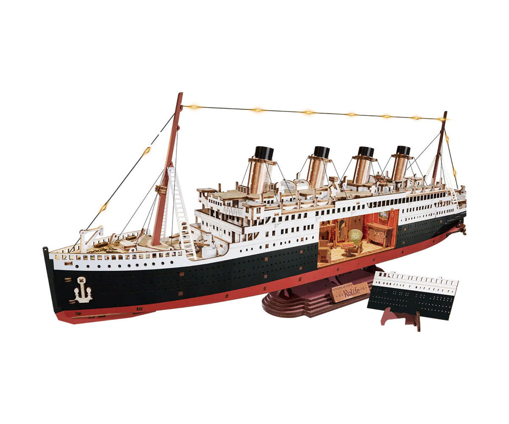 Robotime 1912 Eternal Atlantic Voyager (Titanic) 3D Wooden Puzzle   (ROETGL02)