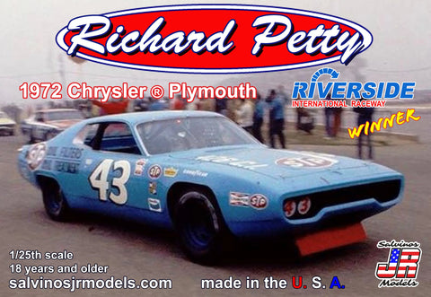 Richard Petty 1972 Plymouth Riverside Winner   (RPCP1972R)