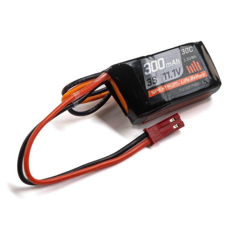 Spektrum 300mAh 3S 11.1V 30C LiPo Battery; JST Connector   (SPMX3003SJ30)