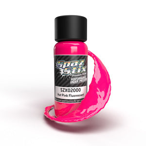 Spaz Stix Hot Pink Fluorescent Airbrush Ready Paint, 2oz Bottle (SZX02000)