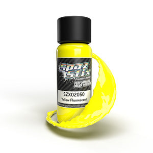 Spaz Stix Yellow Fluorescent Airbrush Ready Paint, 2oz Bottle   (SZX02050)