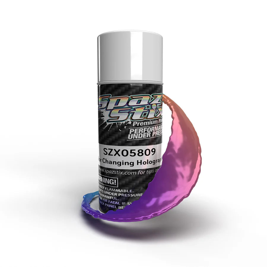 Spaz Stix COLOR CHANGE AEROSOL PAINT, HOLOGRAPHIC, 3.5OZ CAN   (SZX05809)