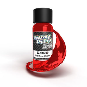 Spaz StixRed Mirror Chrome Airbrush Ready Paint, 2oz Bottle   (SZX10030)