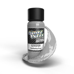 Spaz Stix Battleship Gray Airbrush Ready Paint, 2oz Bottle (SZX12120)