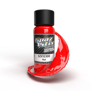 Spaz Stix Solid Red Airbrush Ready Paint, 2oz Bottle (SZX12300)