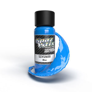 Spaz Stix Solid Blue Airbrush Ready Paint, 2oz Bottle (SZX12600)