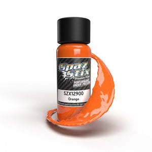 Spaz Stix Solid Orange Airbrush Ready Paint, 2oz Bottle (SZX12900)