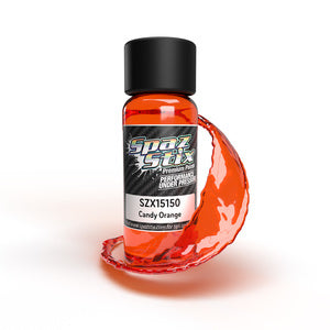 Spaz Stix Candy Orange Airbrush Ready Paint, 2oz Bottle (SZX15150)