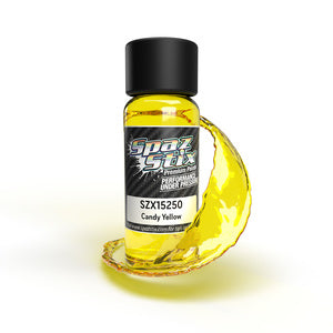 Spaz Stix Candy Yellow Airbrush Ready Paint, 2oz Bottle (SZX15250)