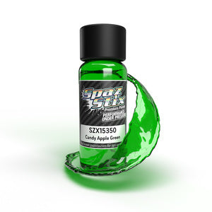 Spaz Stix Candy Apple Green Airbrush Ready Paint, 2oz Bottle (SZX15350)