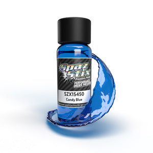 Spaz Stix Candy Blue Airbrush Ready Paint, 2oz Bottle (SZX15450)