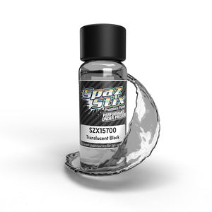 Spaz Stix Translucent Black Airbrush Ready Paint, for Window Tint/Drop Shadows, 2oz Bottle (SZX15700)