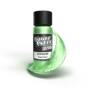 Spaz Stix Green Pearl Airbrush Ready Paint, 2oz Bottle (SZX16040)