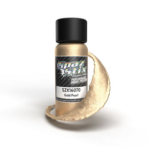 Spaz Stix Gold Pearl Airbrush Ready Paint, 2oz Bottle (SZX16070)