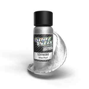 Spaz Stix Silver Pearl Airbrush Ready Paint, 2oz Bottle (SZX16080)