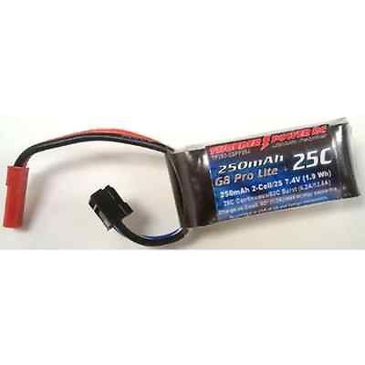 THUNDER POWER RC 250MAH 2S 7.4V G8 PRO LITE+ 25C LIPO,   (THP2502SPP25J)