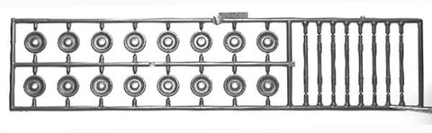 Tichy HO Non OP Scale Wheel Set for Detailing (96) (D)   (TIC3010)