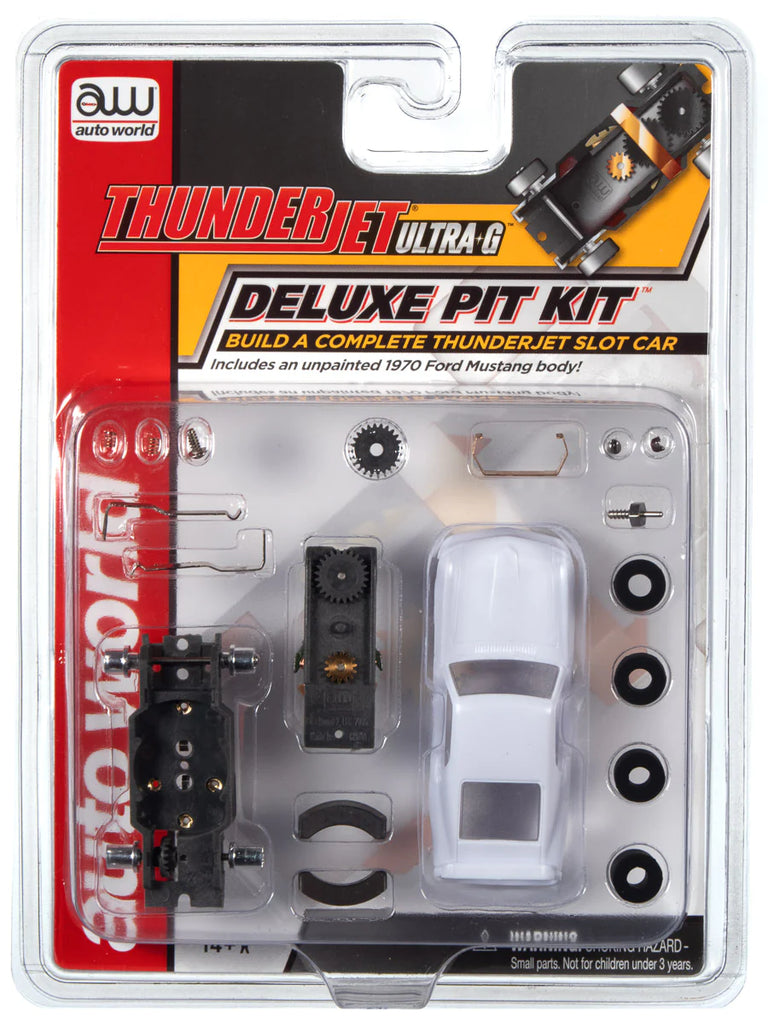 AUTO WORLD THUNDERJET DELUXE PIT KIT - 1970 FORD MUSTANG BODY