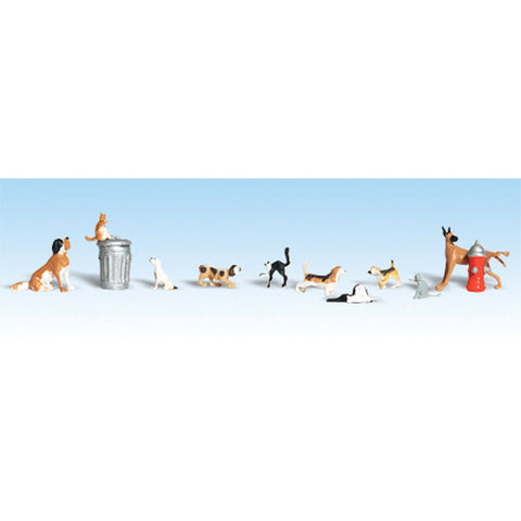 Woodland Scenics Dogs & Cats - O Scale  (WOOA2725)
