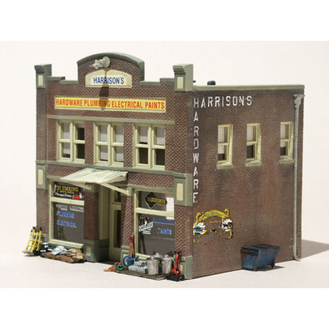 Woodland Scenics HO B/U Harrisons Hardware    ((WOOBR5022)