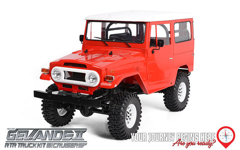 RC4WD Gelande II RTR Truck w/Cruiser Body Set (Red)   (RC4ZRTR0047)