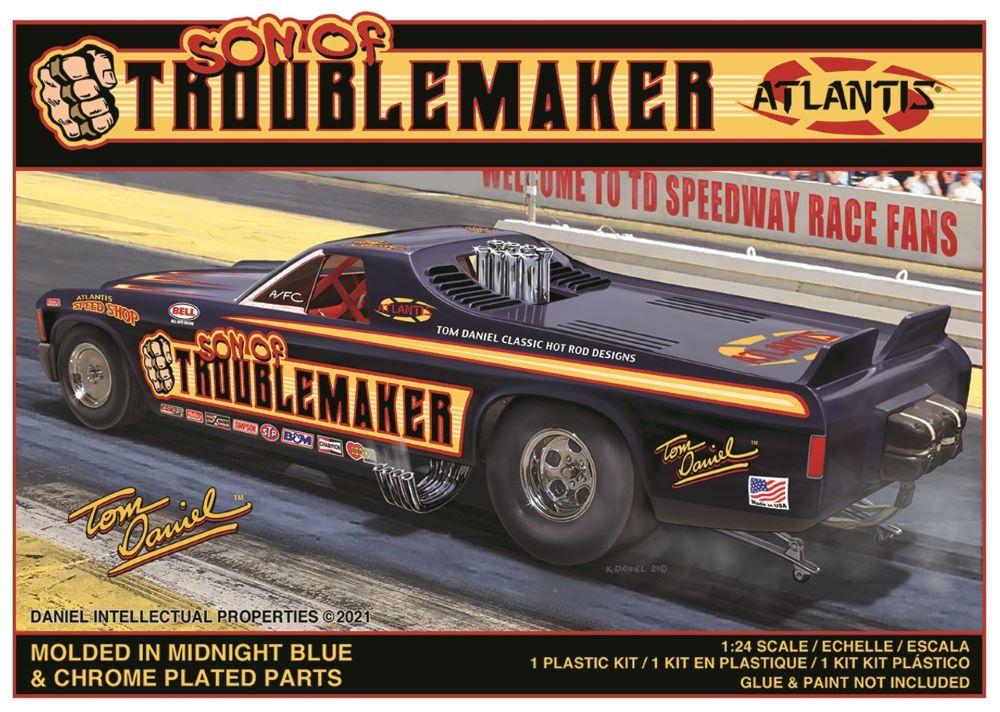 Atlantis 1/24 Tom Daniel Son of Troublemaker Chevy El Camino Funny Car (Monogram) (D)   (AAN2204)