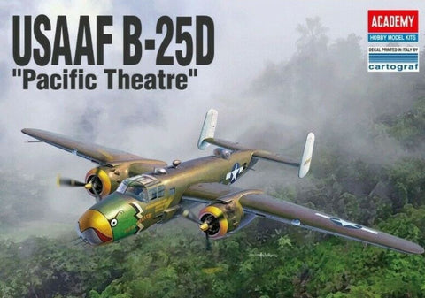 Academy 1/48 B25D Pacific Theatre USAAF Bomber (ACY12328)