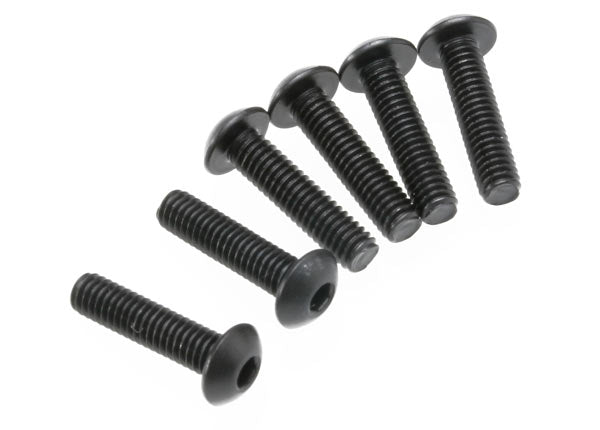 Screws, 4x16mm button-head machine (hex drive) (6)   (TRA3933)