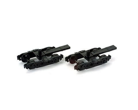Athearn HO Truck, 4-Wheel Pass/Black (2)    (ATH90410)