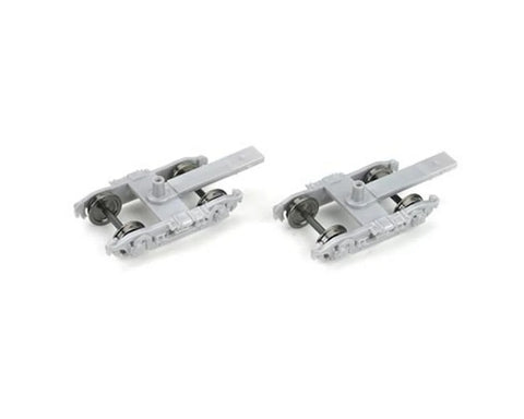 Athearn HO 4-Wheel Passenger Truck (Silver) (2)   (ATH90411)