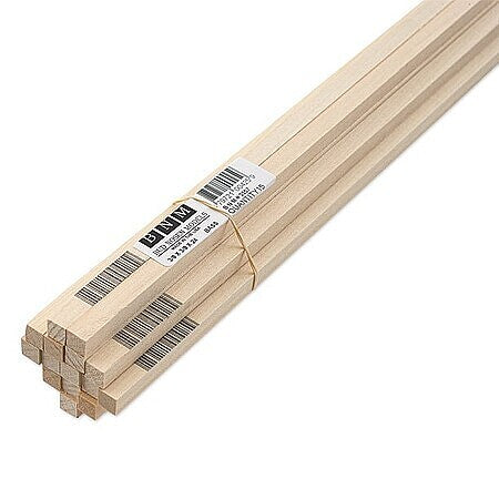 BNM Basswood Sticks 1/4 x 3/8 x 24"    (BNM3457)