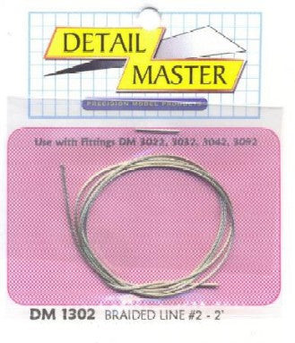 Detail Master 1/24-1/25 2ft. Braided Line #2 (.025")    (DTM-1302)