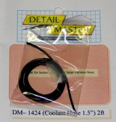 Detail Master 1/24-1/25 2ft. Coolant Hose Black (1-1/2" Dia.)   (DTM-1424)