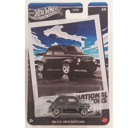Mattel Hot Wheels® Vintage Silver Series'60S Fiat 500D Modificado 3/5 Hot Wheels 2025 Jby88 National Icons