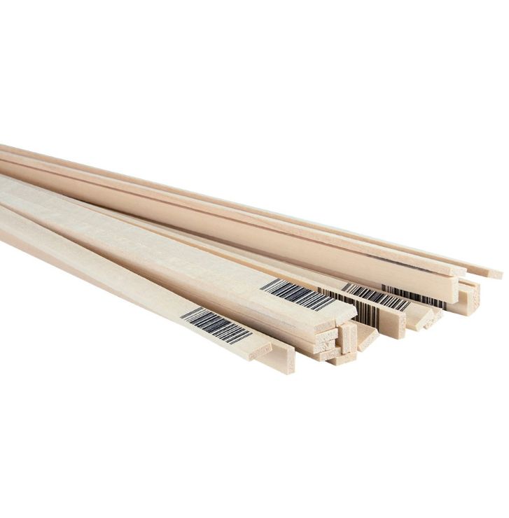1/8" x 3/8" x 24" Basswood Strips