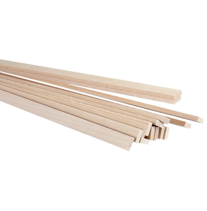Midwest 3/16" x 1/2" x 24" Basswood Strips   (MID4059)
