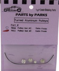 Parts by Parks 1/24-1/25 Pulley Set 2 (Spun Aluminum)   (PBP9011)