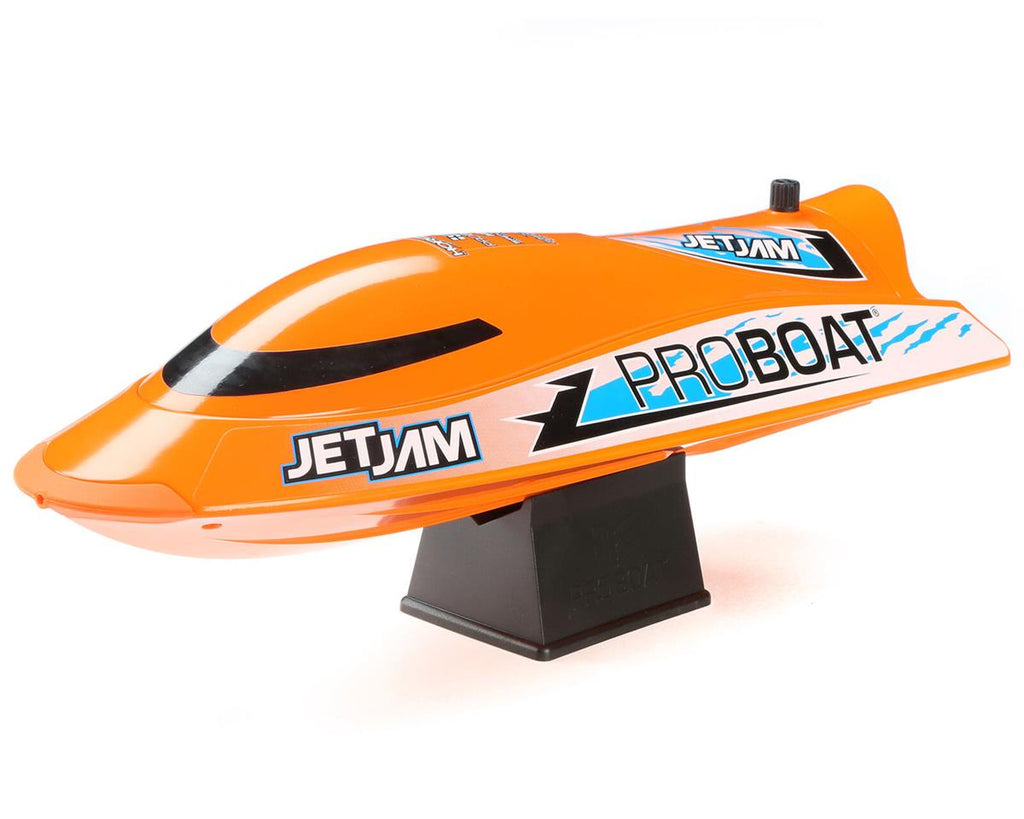 Pro Boat Jet Jam V2 12" Self-Righting Brushed RTR Pool Race Boat (Orange) w/2.4GHz Radio, Battery & Charger     (PRB08031V2T1)