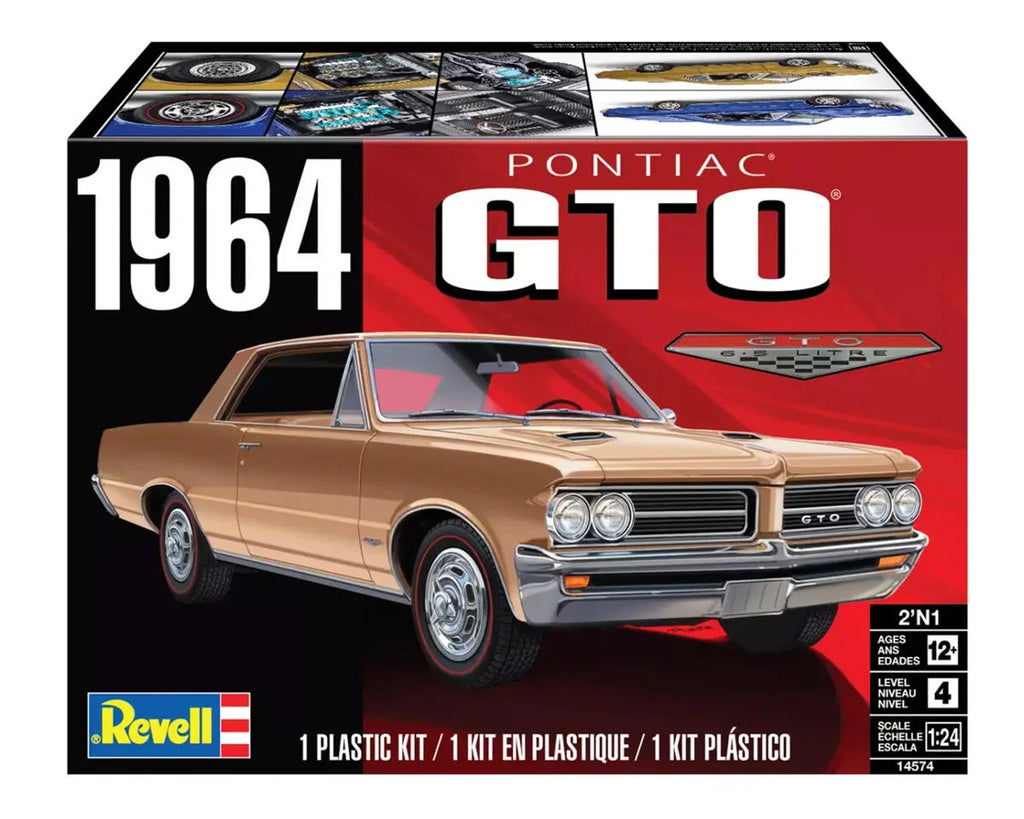 1/24 2-N-1 1964 Pontiac GTO Plastic Model Kit   (RMX14574)