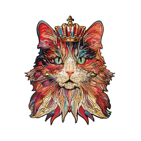 Robotime Rowood Cat King 200pc Wooden Jigsaw Puzzle   (ROETA002)