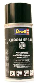 REVELL 150ML ACRYLIC LACQUER CHROME SPRAY PAINT (RVL39628)