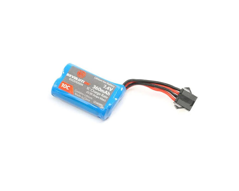 Revolution 7.4v 360mAh 15C LiOn Battery: Roguewave RTR   (RVOS10004)