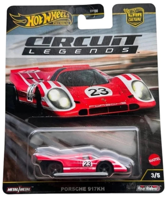 Hot Wheels Premium Car Culture Circuit Legends PORSCHE 917KH JBK48 3/5 2025 Circuit Legends